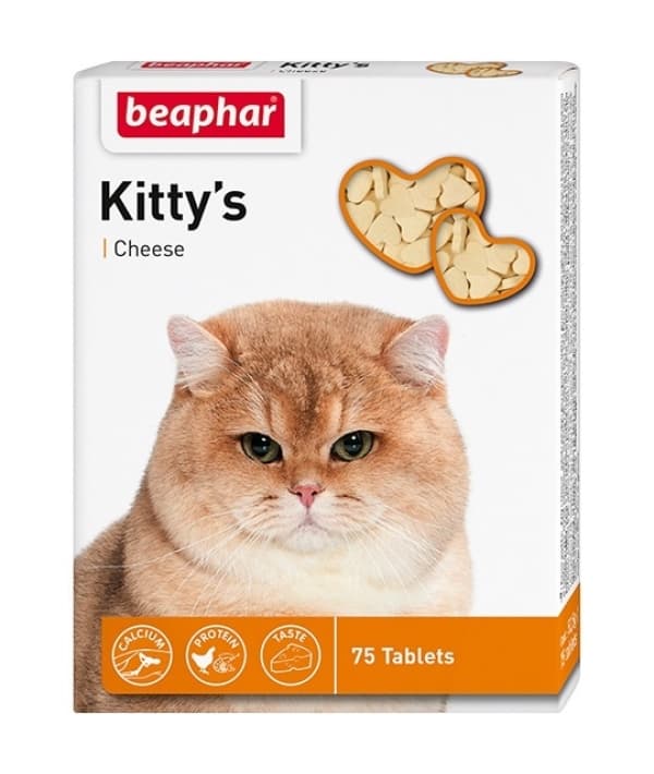 Витамины для кошек со вкусом сыра, мышки (Kitty's Cheese) 180шт. (12594)