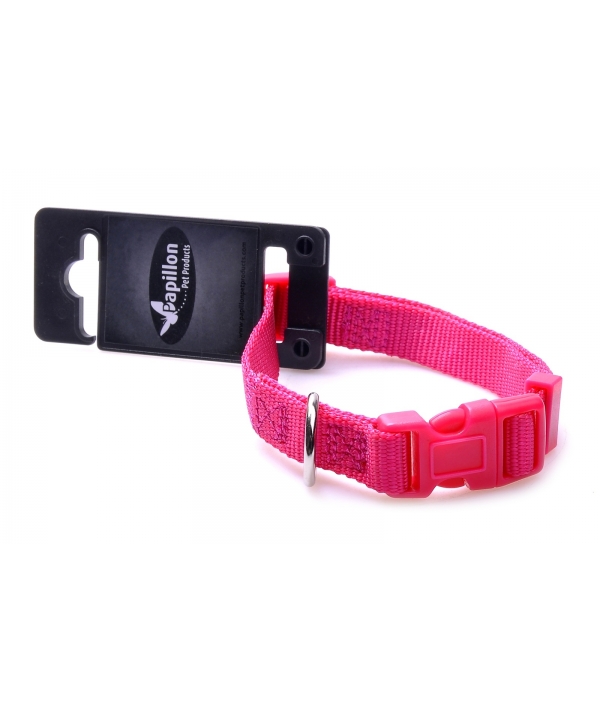 Нейлоновый ошейник 10мм – 20 – 30см, розовый (Adjustable nylon collar, 10 mm x 20 – 30 cm, colour pink) 170205