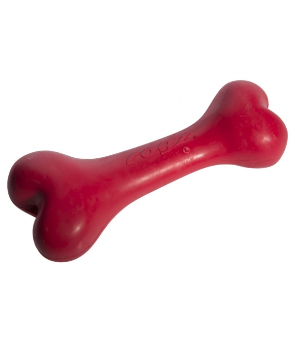 Игрушка для собак Кость из литой резины, большая, красный (DA BONE RUBBER CHEW TOY) DB05C