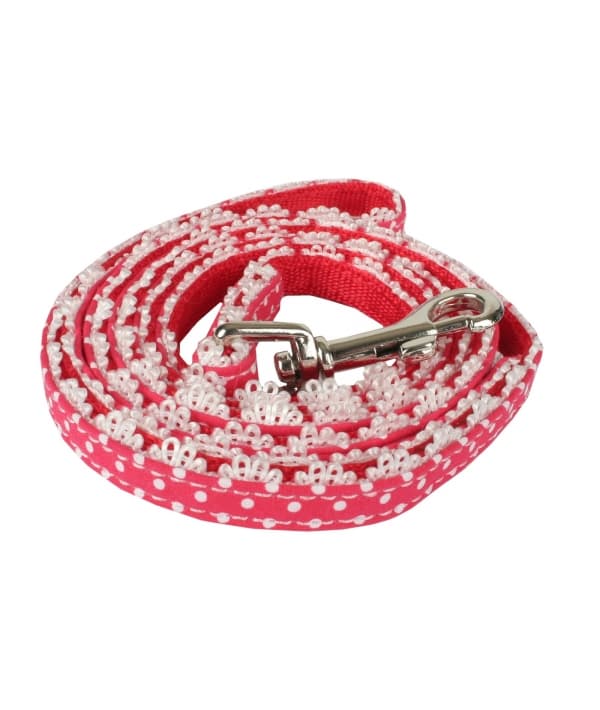 Поводок с кружевом "Фламинго", красный, размер S (FLAMINGO LEASH/RED/S) NAHA – AL003 – RD – S