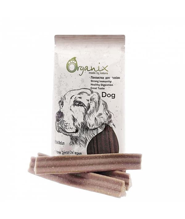 Лакомства для собак Зубные палочки "Дентал Стик" медиум . (Dental Sticks Medium) D7002