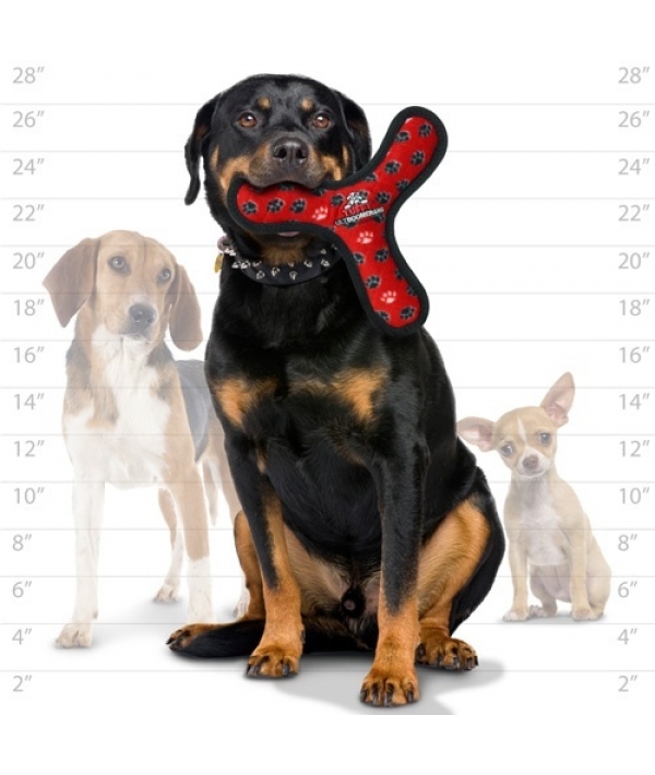 Супер прочная игрушка для собак Бумеранг, красный, прочность 8/10 (Ultimate Bowmerang Red Paw) T – U – BR – RP
