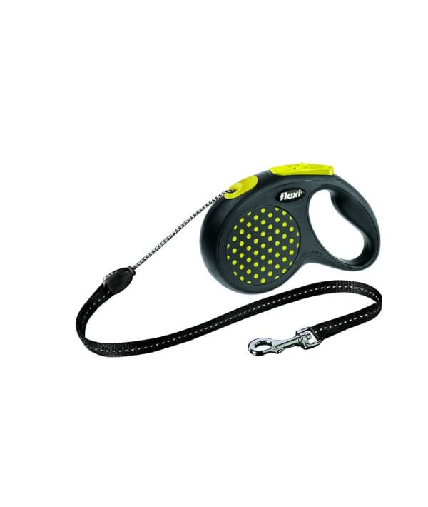 Рулетка – трос для собак до 20кг, 5м, желтая (Design M Cord 5 m, yellow)