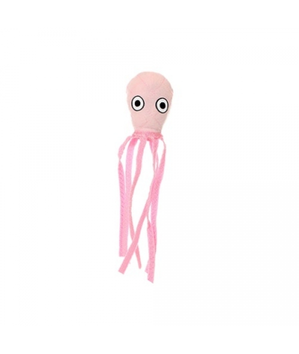 Супер прочная игрушка для собак "Обитатели океана" Кальмар, малая, розовый, прочность 8/10 (Ocean Creature Jr Squid Pink) T – OC – JR – Squid – Pk..