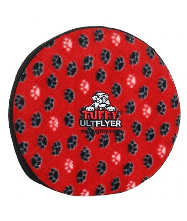 Супер прочная игрушка для собак Диск, красный, прочность 8/10 (Ultimate Flyer Red Paw) T – U – FL – RP