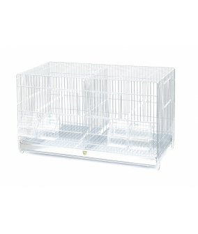 Клетка для птиц двойная 55*32*37 см (Metal birdcage 2 parts 55x32x37 cm) 1560056