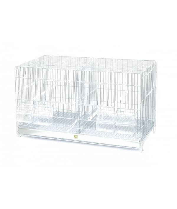 Клетка для птиц двойная 55*32*37 см (Metal birdcage 2 parts 55x32x37 cm) 1560056