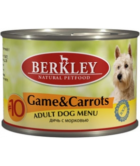 Консервы для собак с дичью и морковью (Adult Game&Carrots)