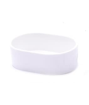 Кормушка для птиц овальная (белая) 11*8*4 см (White oval plastic bird feeder 11x8x4 cm) 14113..