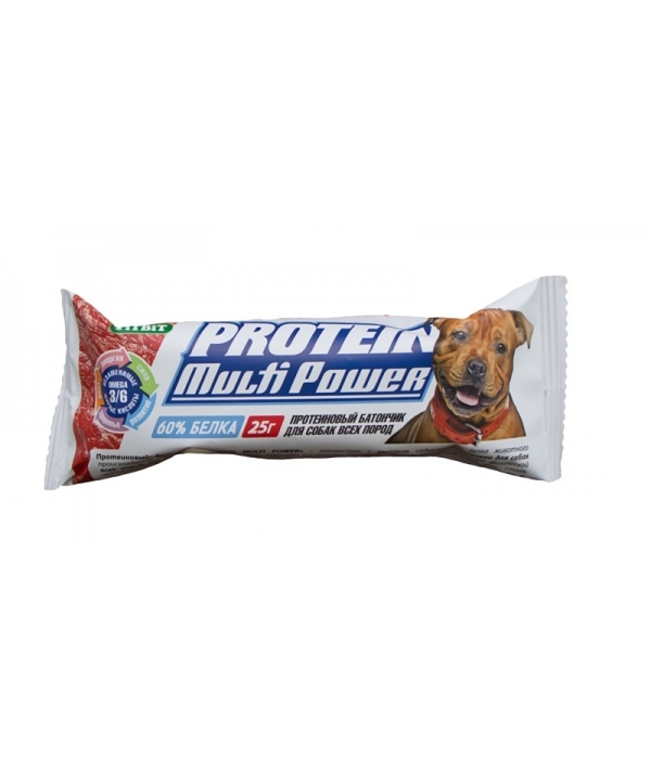Протеиновый батончик для собак Multi Power с omega 3,6 003732