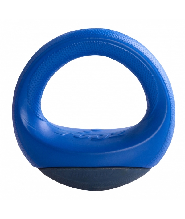 Игрушка для собак кольцо – неваляшка Pop – Upz, среднее/большое, синий (Rogz Pop – Upz Blue Med/Large) RPU04B
