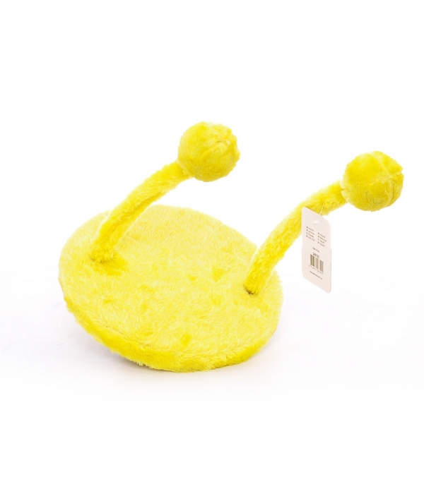 Игрушка для кошек НЛО 20х25см желтая, плюш / Cat toy UFO 20 x 25 cm yellow 240103