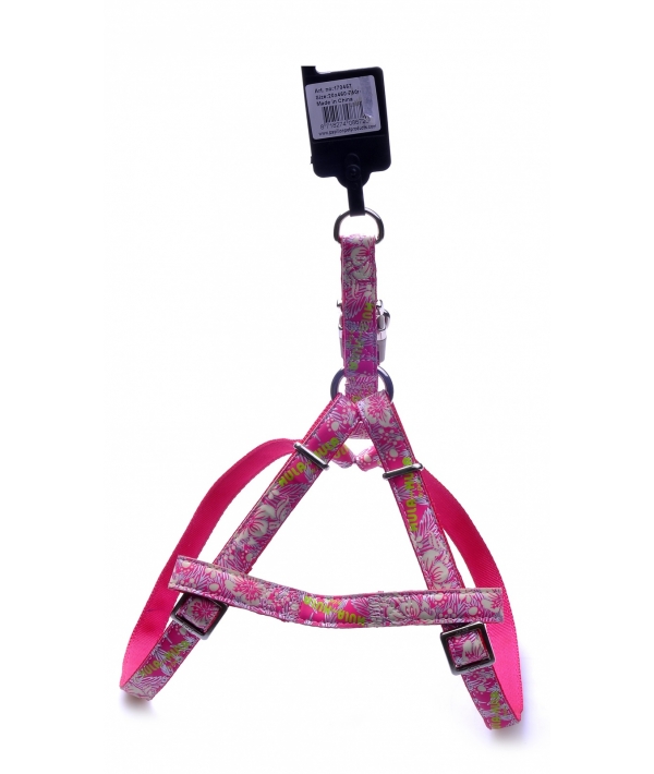 Шлейка с рисунком 15мм – 35 – 60см, розовый (Harness, 15 mm x 35 – 60 cm, Hula Hula, colour pink) 170456
