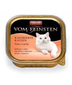 Консервы для кастрированных кошек с индейкой и лососем (Vom Feinsten for castrated cats)001/83228