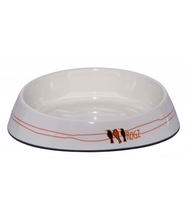 Миска для комфортного кормления "Fishcake" 200 мл, "Птички на проводах" (MELAMINE CAT BOWL) CBOWL31I