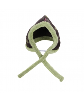 Шапочка на завязках с веселым узором коричнеый размер L (COTTONTAIL HAT/BROWN/L) NAOD – PH7072 – BR – L