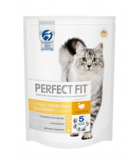 Сухой корм для чувствительных кошек, с индейкой (PERFECT FIT Sensitive Tk 3*3kg) 10162241