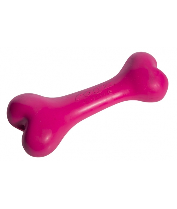 Игрушка для собак Кость из литой резины, средняя, розовый (DA BONE RUBBER CHEW TOY) DB03K