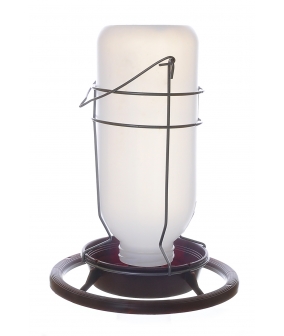Кормушка для птиц пластиковая типа "Фонтан"(для вольера) 1 л, 24*18*2 см (Fountain/feeder aviary 1 l plastic) 14165