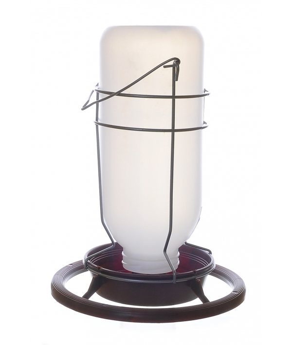 Кормушка для птиц пластиковая типа "Фонтан"(для вольера) 1 л, 24*18*2 см (Fountain/feeder aviary 1 l plastic) 14165