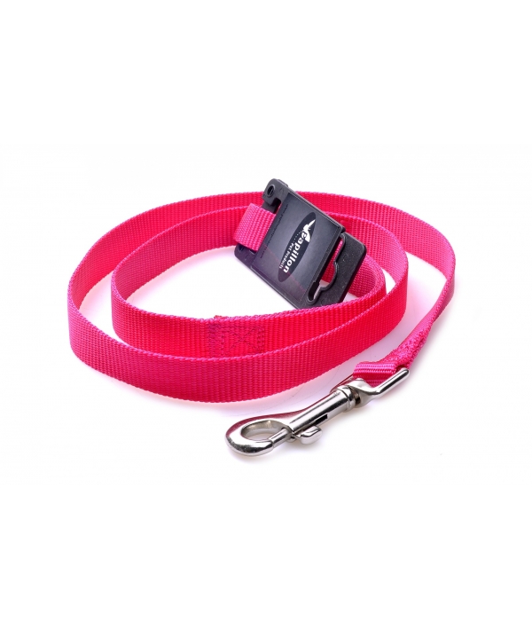 Нейлоновый поводок 25мм – 120см, розовый (Nylon lead, 25 mm x 120 cm, colour pink) 170308