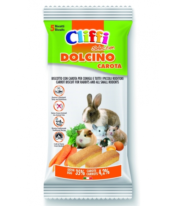 Лакомство для грызунов: Бисквит с морковью (Dolcino alla Carota) ACRA201