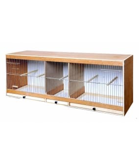 Деревянная клетка для птиц 100 * 30 * 40 см (Wooden rearing cage 100 cm) 14731