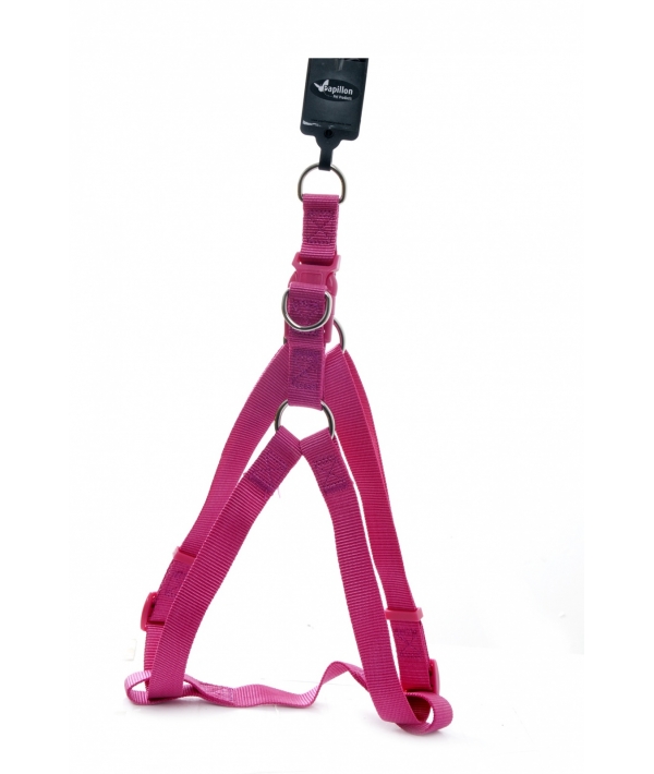 Нейлоновая шлейка 15мм – 35 – 60см, розовый (Nylon harness, 15 mm x 35 – 60 cm, colour pink) 170406