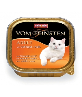 Консервы для кошек с домашней птицей и телятиной (Vom Feinsten Classic), 83200