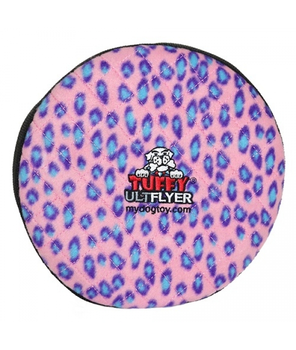 Супер прочная игрушка для собак Диск, розовый леопард, прочность 8/10 (Ultimate Flyer Pink Leopard) T – U – FL – PL