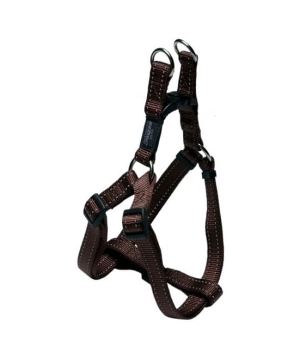 Шлейка разъемная серия "Utility", размер S (27 – 38см), ширина 1,1 см, шоколадный (STEP IN HARNESS) SSJ14J