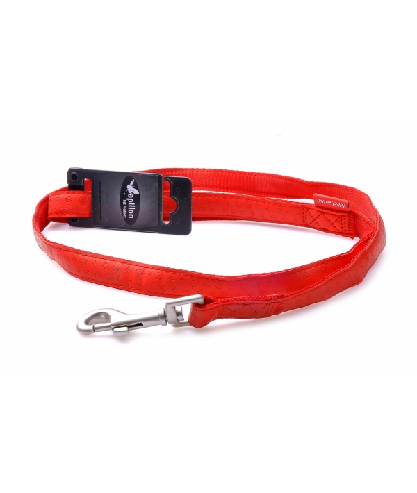 Поводок, искусственная кожа 20мм – 120см, красный (Lead, 20 mm x 120 cm, Mac Leather, colour red) 170391