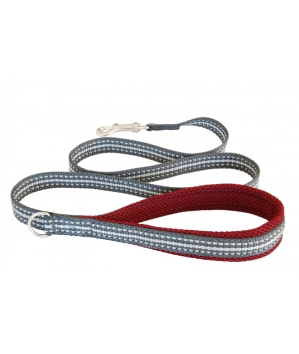 Мягкий светоотражающий поводок винный 20mm x 1,2m (LEASH RED WINE SZ 4/6) C300RW060