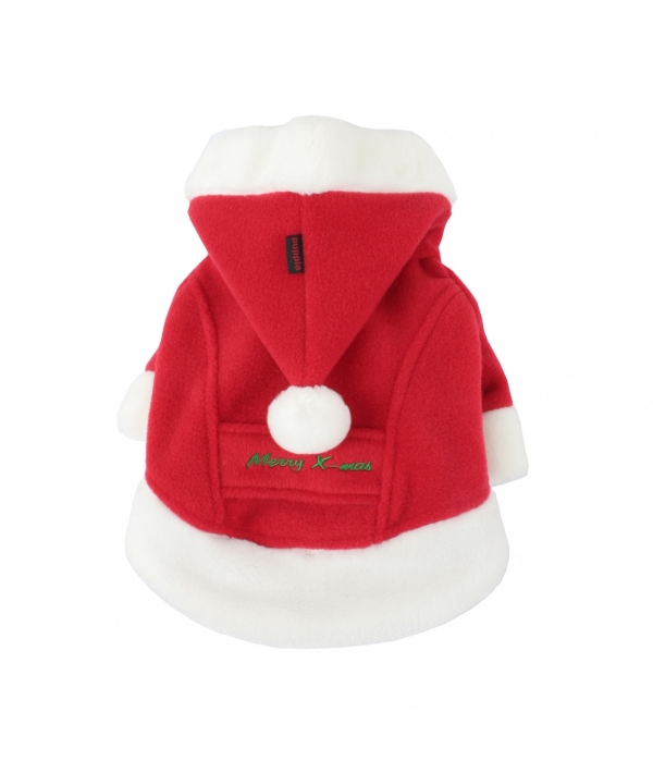Курточка "Санта" с капюшоном, красный с белой отделкой, размер 5L (длина 62 см) (SANTA COAT/RED/5L) PDDF – SC23 – RD – 5L