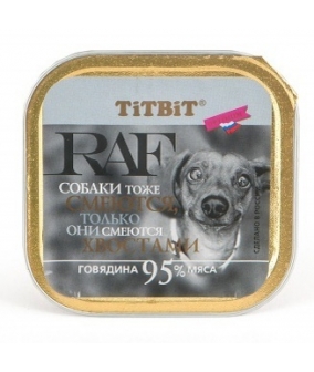 Паштет для собак RAF с говядиной (7655)
