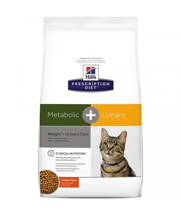 Для взрослых кошек для коррекции веса и лечения мочекаменной болезни Metabolic + Urinary Feline (10042W)