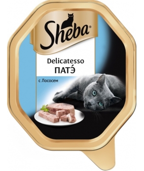 Консервы для кошек Delicatesso патэ с лососем 10169415
