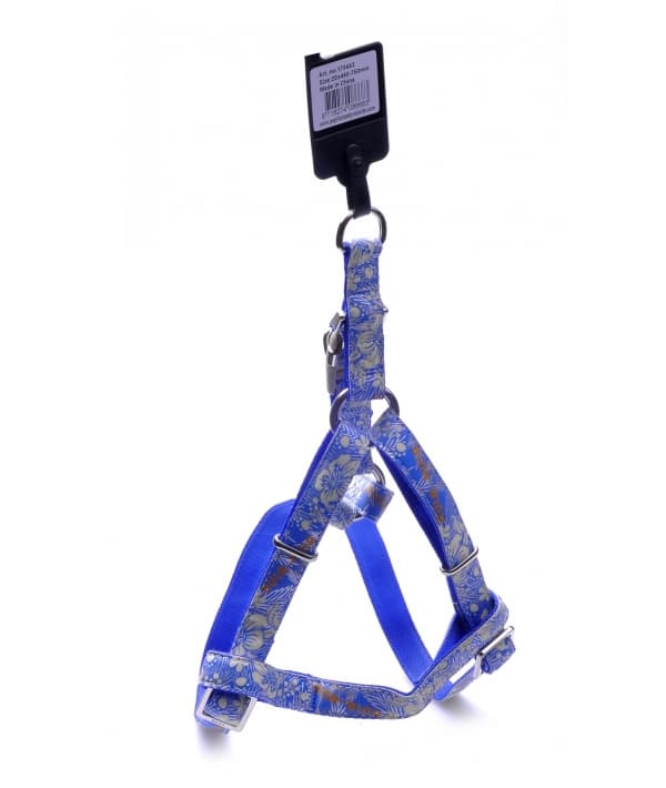 Шлейка с рисунком 15мм – 35 – 60см, синий (Harness, 15 mm x 35 – 60 cm, Hula Hula, colour blue) 170452