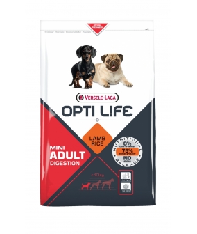 Для собак малых пород с чувствительным пищеварением с ягненком и рисом (Opti Life Adult Digestion Mini) 431134