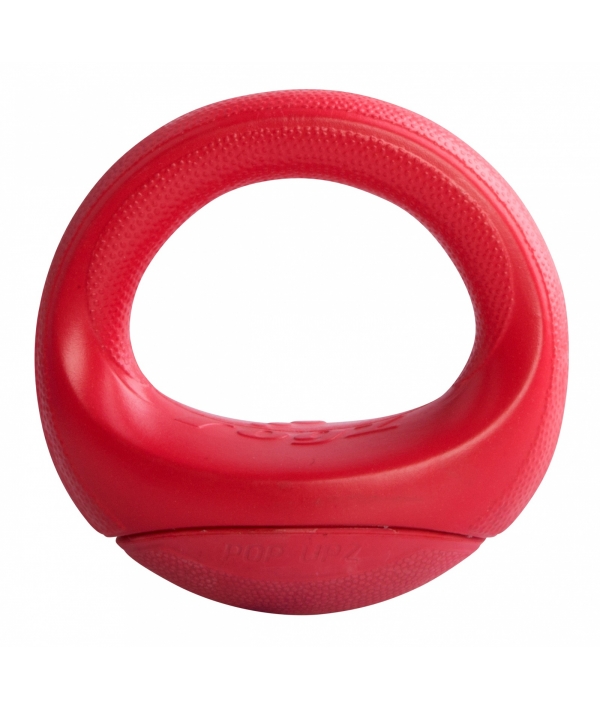 Игрушка для собак кольцо – неваляшка Pop – Upz, среднее/большое, красный (Rogz Pop – Upz Red Med/Large) RPU04C