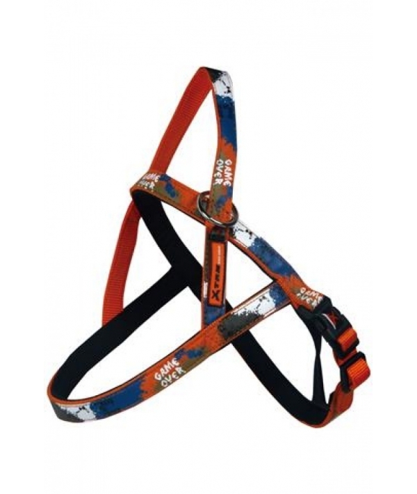 Нейлоновая шлейка "Рок – н – ролл" 20мм – 60 – 71см, оранжевый (Nylon harness, 20 mm x 60 – 71 cm, X – TRM Rock – N – Roll, colour orange) 170463