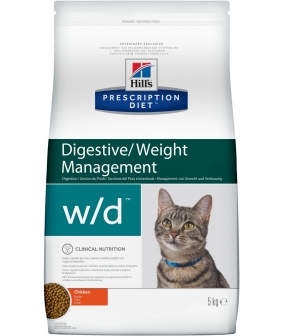 w/d для Кошек: Лечение сахар. диабета, запоров, расстройств ЖКТ (Low Fat/Diabet) 4328R