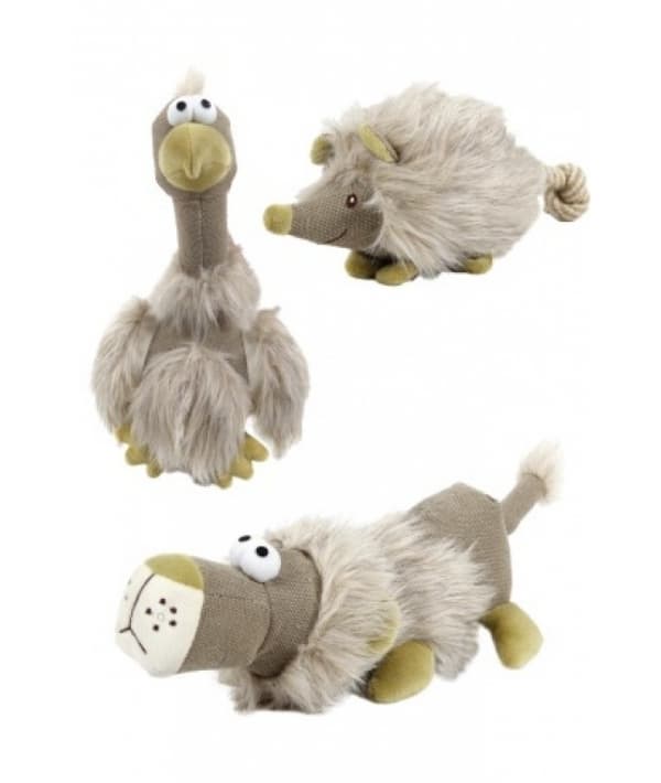 Игрушка "Мохнатая зверюшка" с пищалкой в ассортименте (Plush lion bird hedgehog assorted) 140097