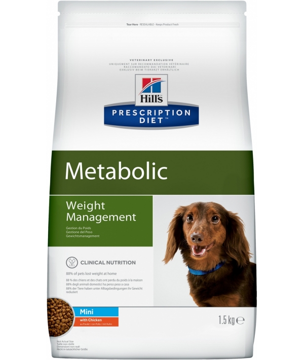 Cухой корм для улучшения метаболизма (коррекции веса) для собак малых пород (Meta Mini) 3355/3353U