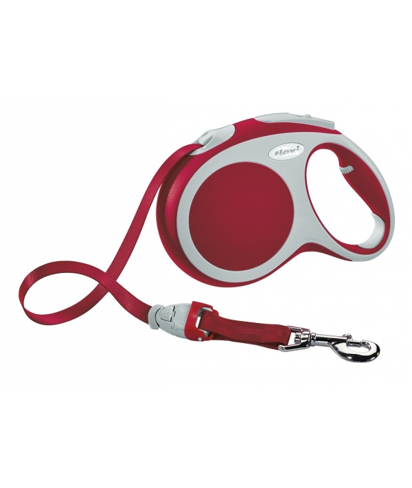 Рулетка – ремень для собак до 60кг, 5м, красная (Vario L tape 5m red)