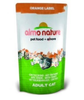 Для Кастрированных кошек с Индейкой (Orange label Cat Turkey) 424