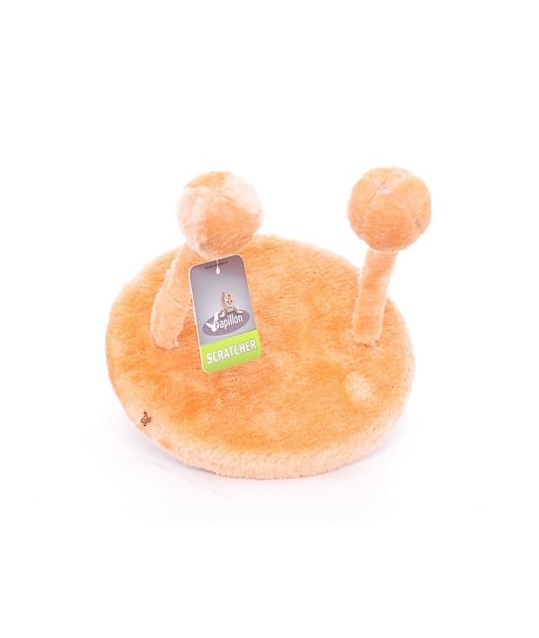 Игрушка для кошек НЛО 20х25см оранжевая, плюш / Cat toy UFO 20 x 25 cm orange 240105