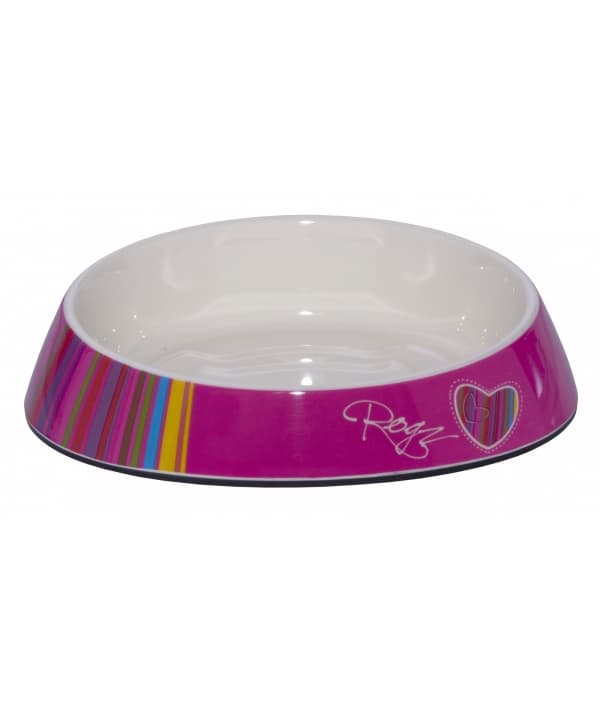 Миска для комфортного кормления "Fishcake" 200 мл, "Розовые леденцы" (MELAMINE CAT BOWL) CBOWL31H