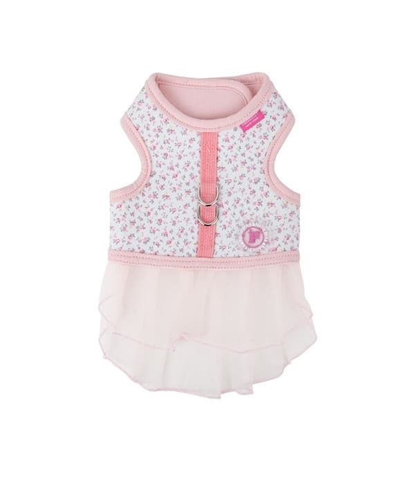 Жилет – шлейка в мелкий цветочек, белый, размер L (DOGWOOD FLIRT HARNESS/OFF WHITE/L) NAPA – AH7104 – OW – L