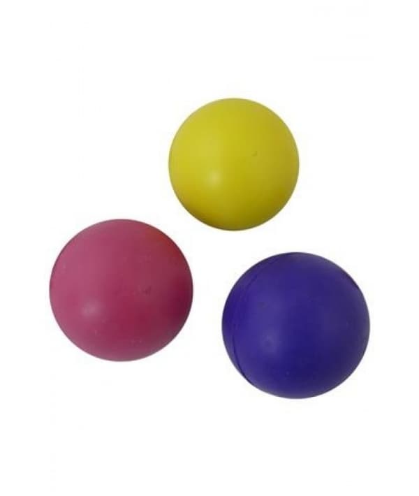 Игрушка для собак "Мяч", резина, цвет. в ассорт 8,5см (Rubber ball 8,5 cm assorted colours) 140684